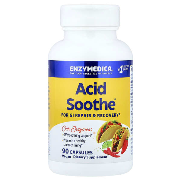 Enzymedica, Acid Soothe®, 90 Capsules