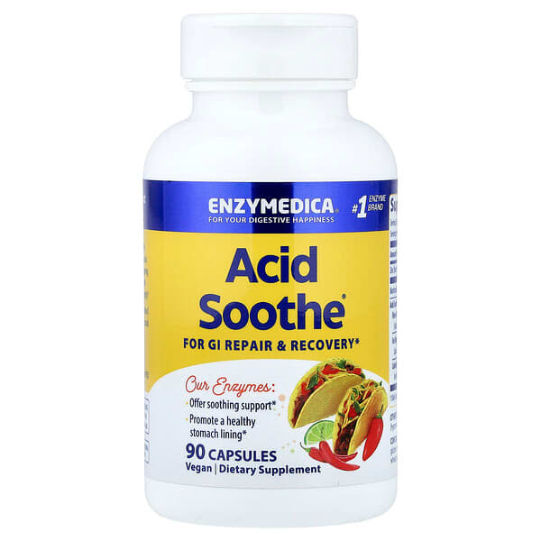 Enzymedica, Asid Soothe®, 90 Kapsul