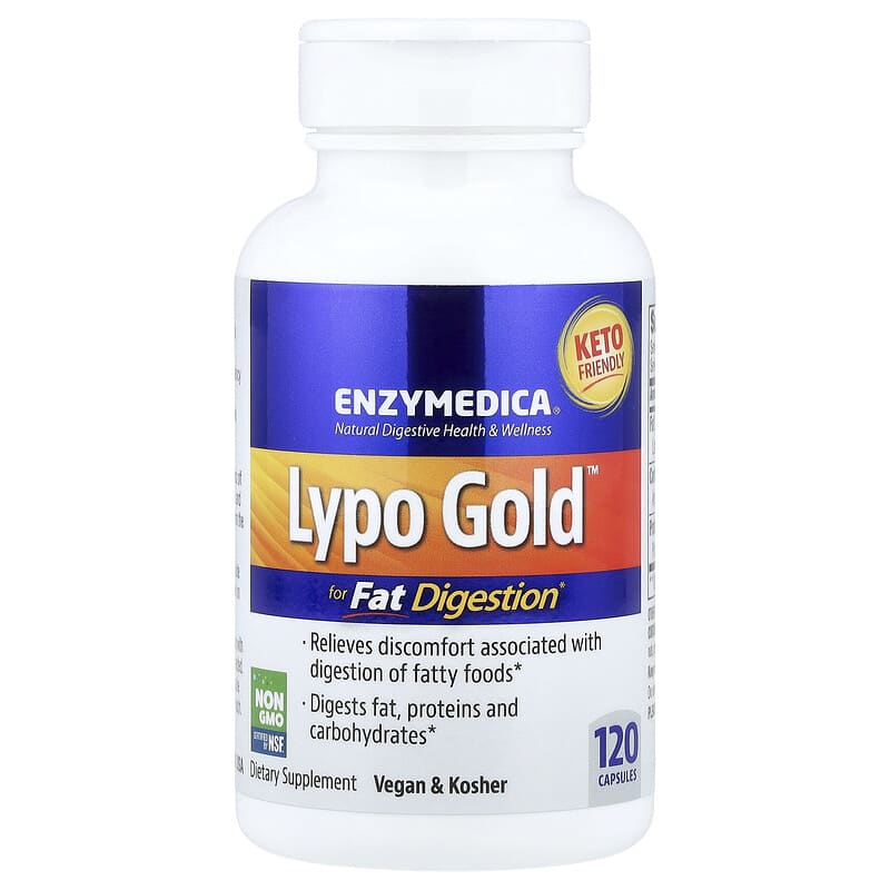 Lypo Gold™（リポゴールド）、脂質を消化、120カプセル