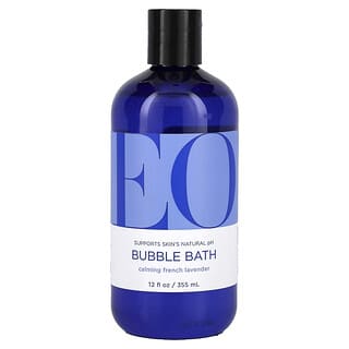 EO Products, セレにティ, バブルバス, フレンチラベンダー アロエ配合, 12 液量オンス (360 ml)