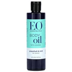 EO Products, Huile pour le corps au jojoba, pamplemousse et menthe, 237 ml