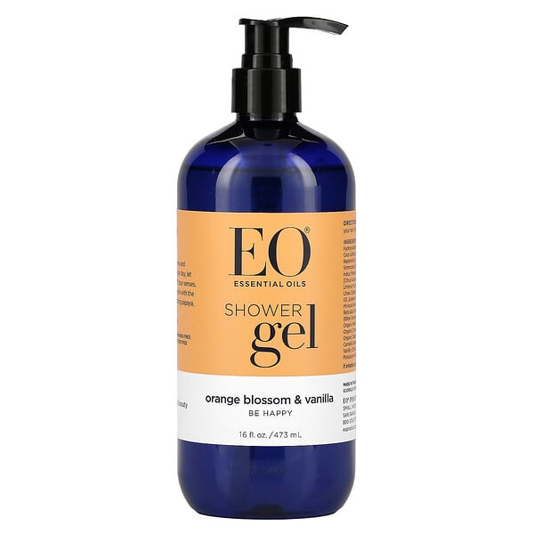 EO Products, Duschgel, Orangenblüte und Vanille, 473 ml (16 fl. oz.)