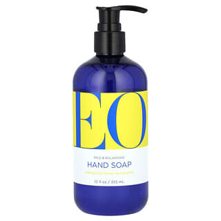 EO Products, Savon pour les mains, Citron et eucalyptus énergisants, 355 ml