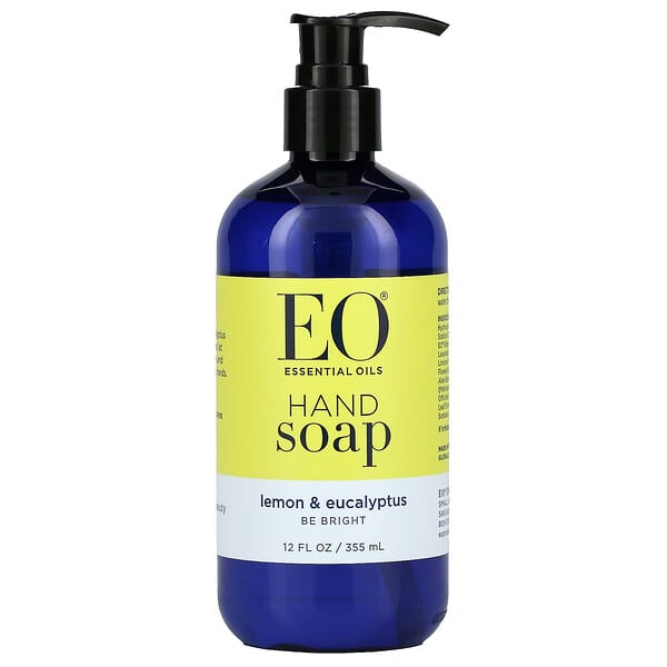 EO Products, Sabonete de mão, Limão e eucalipto, 12 fl oz (355 ml)