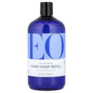 EO Products, мыло для рук, запасной блок, успокаивающая французская лаванда, 946 мл (32 жидк. унции)