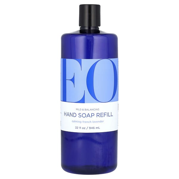 EO Products, 핸드 솝, 리필, 카밍 프렌치 라벤더, 946ml(32fl oz)