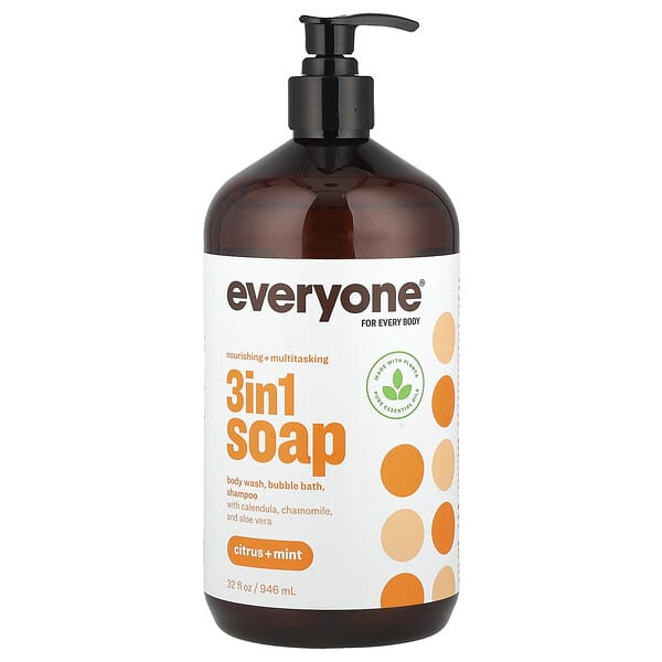 Everyone, 3 in 1 비누, 시트러스 + 민트, 946ml(32fl oz)