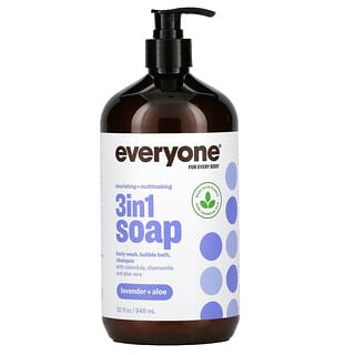 Everyone for Every Body, סבון 3 ב-1 בניחוח לבנדר ואלוורה, 946 מ“ל (32 אונקיות נוזל)