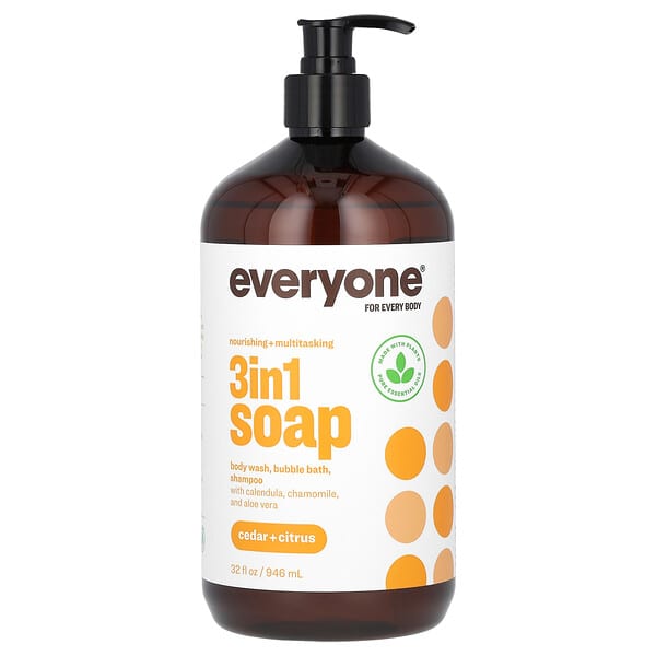 Everyone, 3 in 1 비누, 시더 + 시트러스, 946ml(32fl oz)