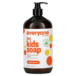 Everyone, 3 in 1 Kids Soap, Orange Squeeze, 32 fl oz (946 ml)