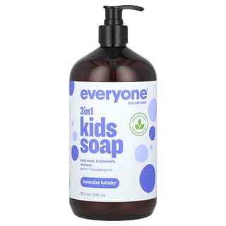 Everyone, Jabón para niños 3 en 1, Canción de cuna de lavanda, 946 ml (32 oz. Líq.)