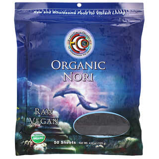 Earth Circle Organics, Nori orgánico, 50 láminas, 125 g (4,4 oz)