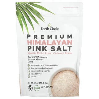 Earth Circle Organics, Premium Himalayan Pink Salt, 16 oz (453.4 g)