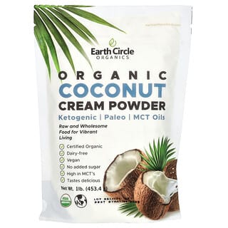 Earth Circle Organics, Bio-Kokosnusscremepulver, 453,4 g (1 lb.)