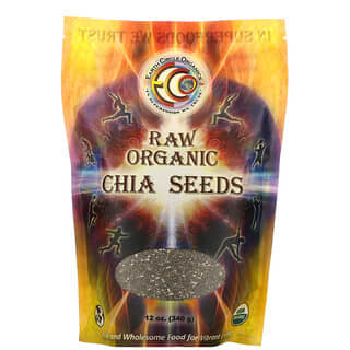 Earth Circle Organics, Raw Organic Chia Seeds, 12 oz (340 g)