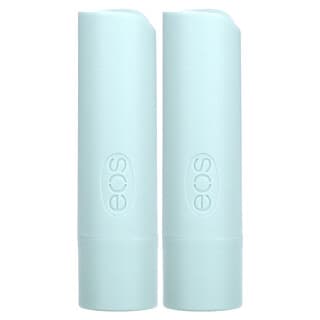EOS, Organic 100% Natural Shea Lip Balm, 100% natürlicher Lippenbalsam mit Bio-Sheabutter, süße Minze, 2er Pack, je 4 g (0,14 oz)