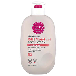 EOS, Shea Butter™, 24H Moisture Body Lotion, Coconut Waters, 16 fl oz (473 ml)