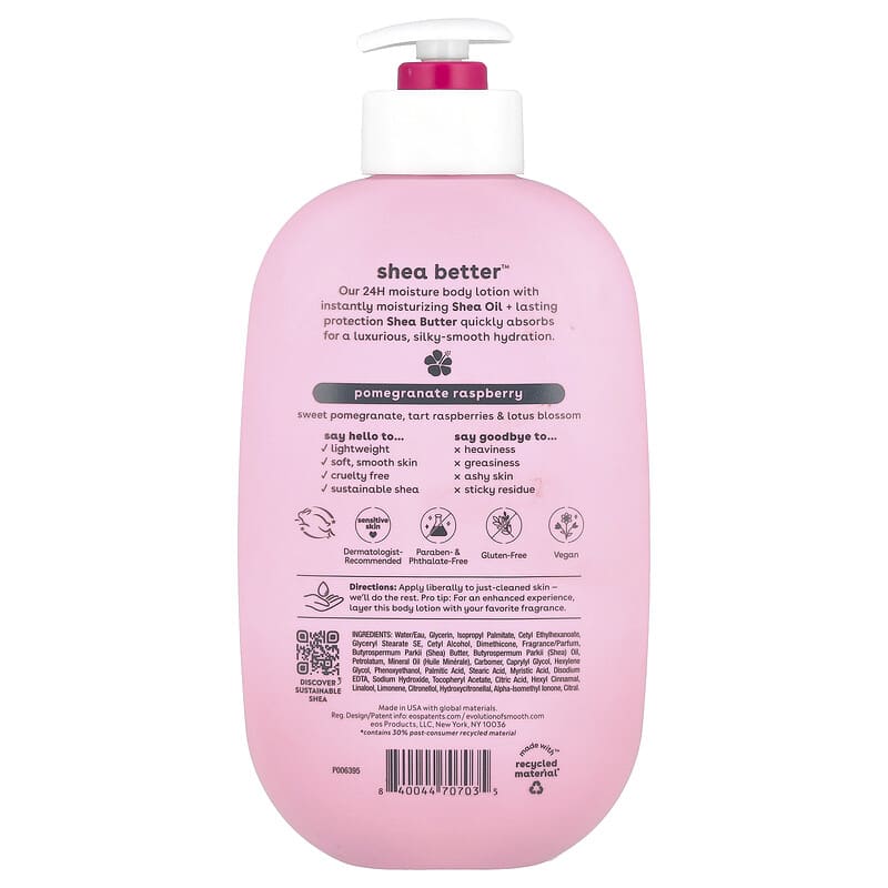 Shea Better™, 24H Moisture Body Lotion, Pomegranate Raspberry, 16 fl oz (473 ml)
