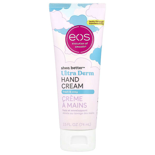 EOS, Shea Better™, 울트라 덤 핸드 크림, 프레시 & 코지, 74ml(2.5fl oz)