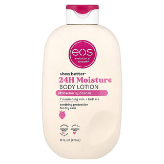 EOS, Shea Better™, 24H Moisture Body Lotion, Strawberry Dream, 16 fl oz (473 ml)