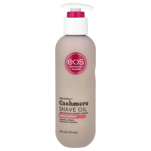 EOS, 캐시미어 셰이브 오일, 코코넛 워터, 177ml(6fl oz)