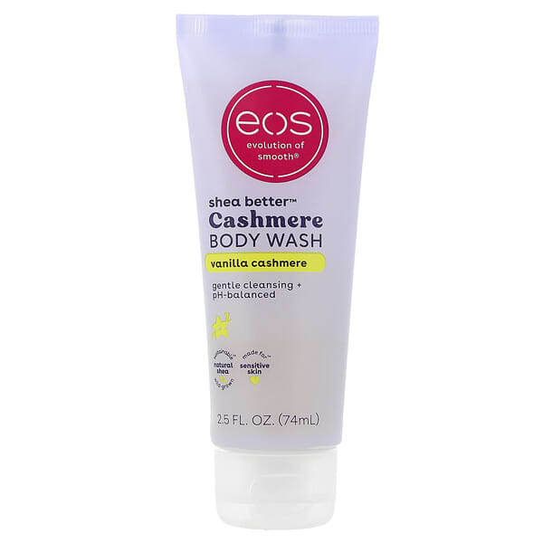 EOS, Shea Better™, Cashmere Body Wash, Vanilla Cashmere, 2.5 fl oz (74 ml)