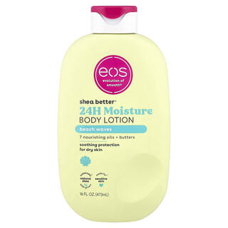 EOS, Shea Better™, Loción humectante y corporal 24 horas, Olas playeras, 473 ml (16 oz. líq.)
