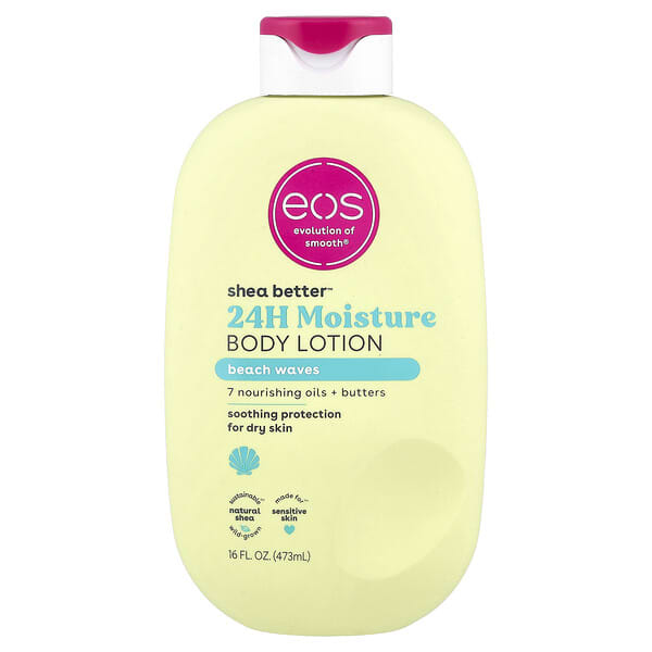 EOS, Shea Better™, 24H Moisture Body Lotion, Beach Waves, 16 fl oz (473 ml)
