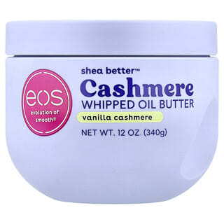 EOS, Shea Better™, Manteca de aceite batida de cachemir, Vainilla y cachemir, 340 g (12 oz)