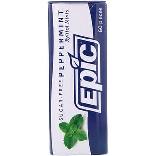 Epic Dental, Pfefferminz-Kaugummis, 100 % mit Xylit gesüßt, Zuckerfrei, 30 g
