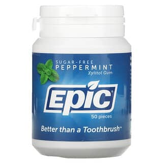 Epic Dental, Жевательная резинка с перечной мятой, 50 штук