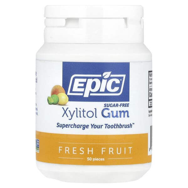 Epic Dental, 木糖醇軟糖，無糖，新鮮水果味，50 片