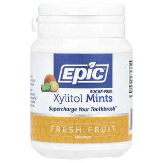 Epic Dental, Xylitol Mints, Sugar-Free, Fresh Fruit, 180 Pieces