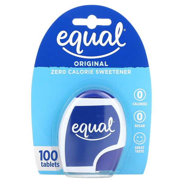 Equal, Édulcorant zéro calorie, Original, 100 comprimés