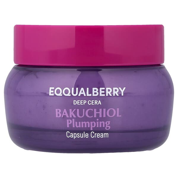 EQQUALBERRY, Deep Cera, Bakuchiol Plumping Capsule Cream, 50 ml