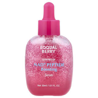 EQQUALBERRY, Lush Blush, NAD + Peptide Boosting Serum, 1.01 fl oz (30 ml)