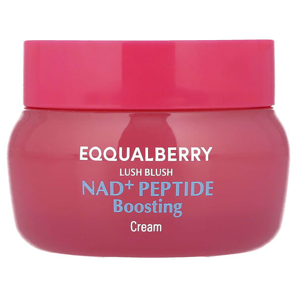 EQQUALBERRY, Lush Blush，Nad+ 肽提升保濕霜，1.69 液量盎司（50 毫升）