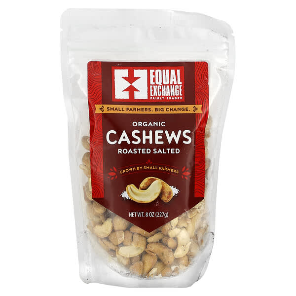 Equal Exchange, Organic Cashews, Roasted Salted, 8 oz (227 g)