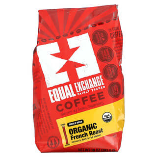 Equal Exchange, Orgánico, café, francés tostado, grano entero, 10 oz (283.5 g)