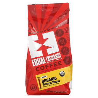 Equal Exchange, عضوية، قهوة، فرنسية محمصة، مطحونة، 10 أوقية (283.5 غرام)