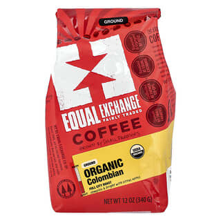 Equal Exchange, Organska kava, kolumbijska, mljevena, potpuno pržena, 340 g