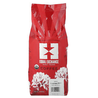 Equal Exchange, Økologisk kaffe, morgenmadsblanding, hele bønner, mellemristede og franske ristede kaffebønner, 907 g