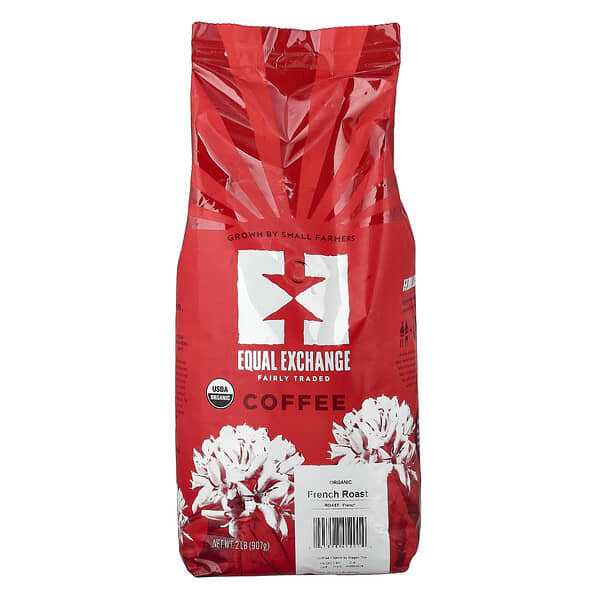 Equal Exchange, 有機，咖啡，法式烘焙，整顆咖啡豆，2 磅（907 克）