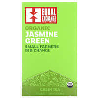 Equal Exchange, Organic Jasmine Green, Green Tea, 20 Tea Bags, 1.41 oz (40 g)