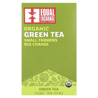 إيكوال إكسشينج‏, شاي أخضر عضوي ، 20 كيس شاي ، 1.41 أونصة (40 جم)