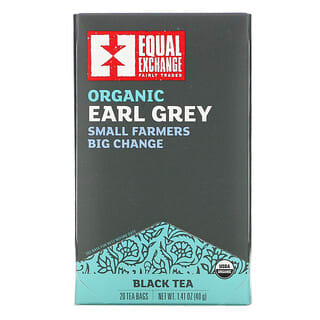 Equal Exchange, شاي إيرل جراي العضوي ، 20 كيس شاي ، 1.41 أونصة (40 جم)
