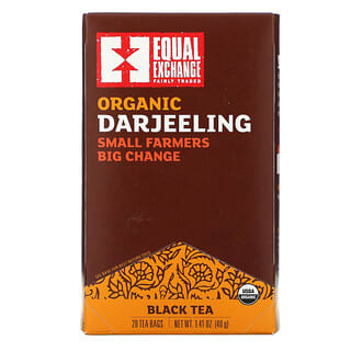 Equal Exchange, Darjeeling Orgânico, Chá Preto, 20 Saquinhos de Chá, 40 g (1,41 oz)