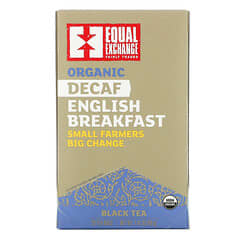 إيكوال إكسشينج‏, إفطار إنجليزي عضوي منزوع الكافيين ، شاي أسود ، 20 كيس شاي ، 1.41 أونصة (40 جم)