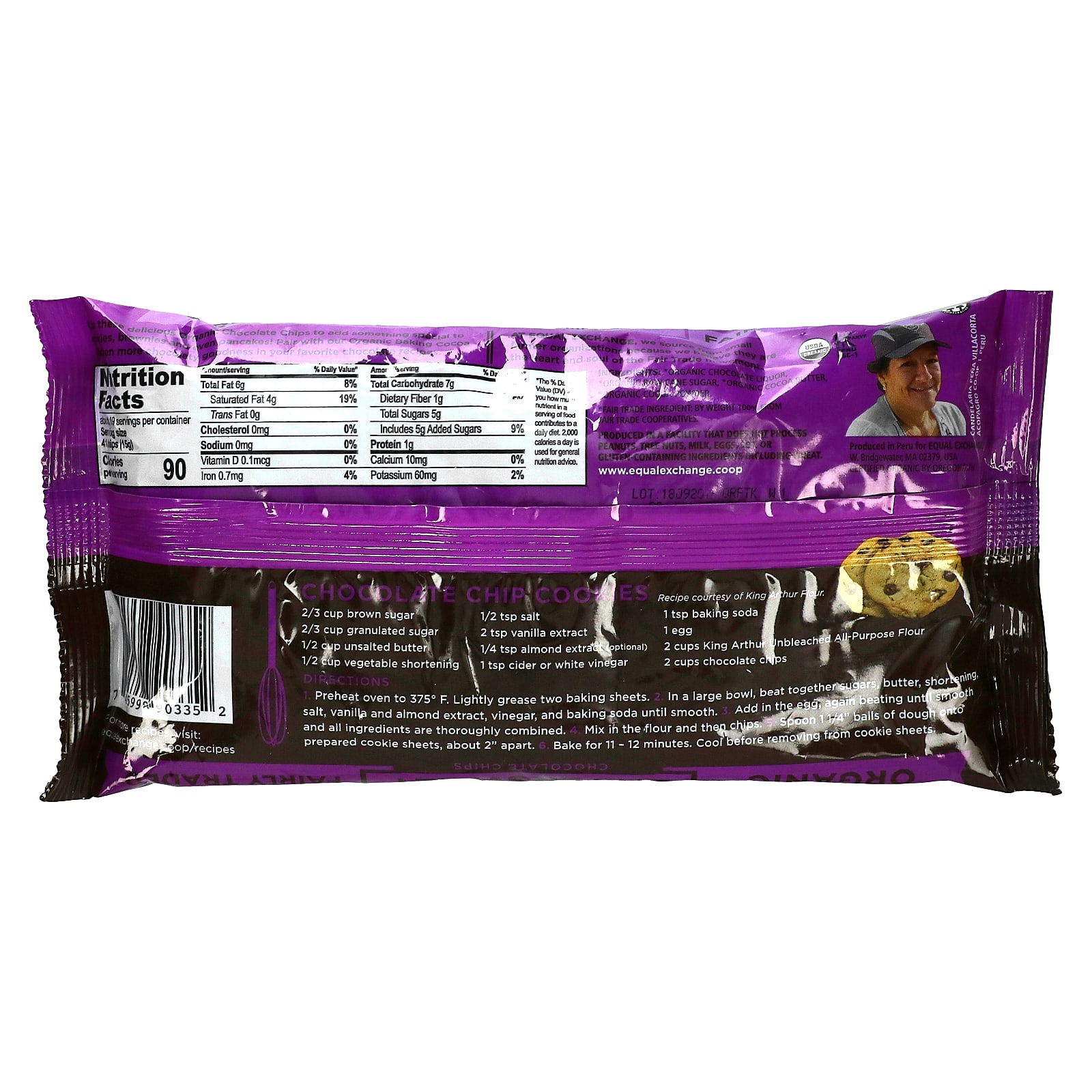 Equal Exchange, Bittersweet Chocolate Chips, 70 Cacao, 10 oz (283.5 g)