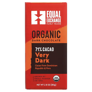 Equal Exchange, オーガニックダークチョコレート、ベリーダーク、80g（2.8オンス）
